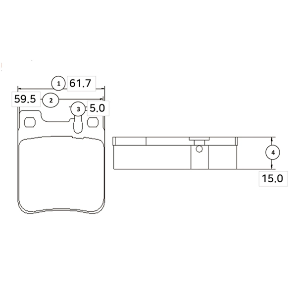 GK0031 CTR Комплект тормозных колодок, дисковый тормоз (фото 1)
