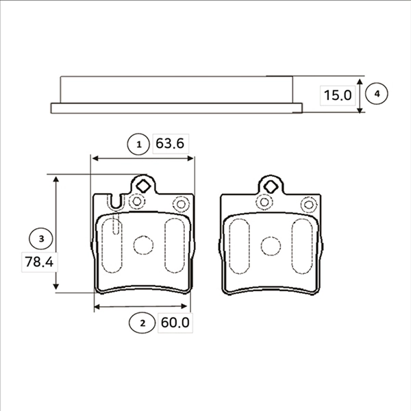 GK0055 CTR Комплект тормозных колодок, дисковый тормоз (фото 1)