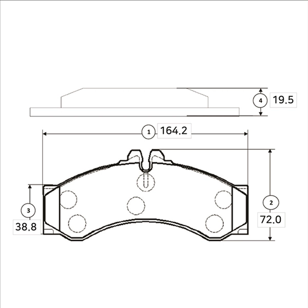 GK0056 CTR Комплект тормозных колодок, дисковый тормоз (фото 1)