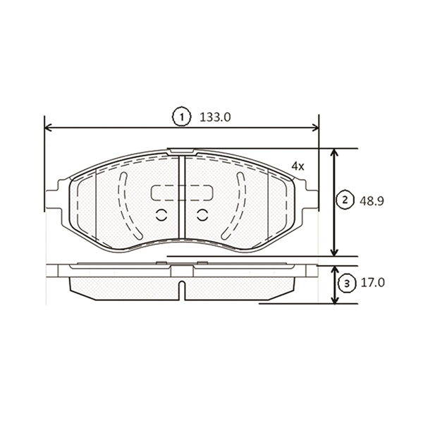 GK0439 CTR Комплект тормозных колодок, дисковый тормоз (фото 1)
