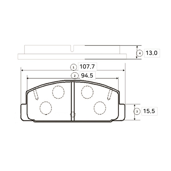 GK0695 CTR Комплект тормозных колодок, дисковый тормоз (фото 1)