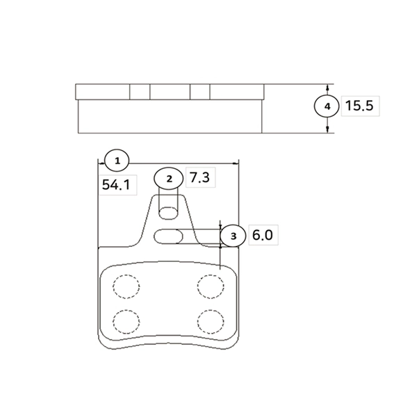 GK0861 CTR Комплект тормозных колодок, дисковый тормоз (фото 1)
