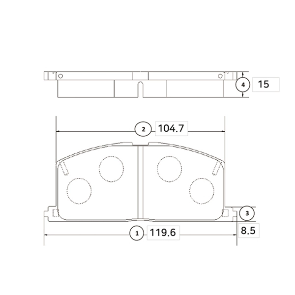 GK1023 CTR Комплект тормозных колодок, дисковый тормоз (фото 1)