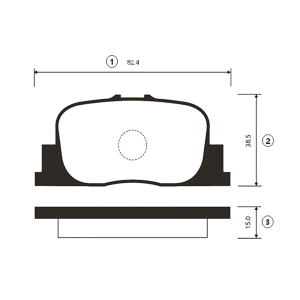 GK1046 CTR Комплект тормозных колодок, дисковый тормоз (фото 1)