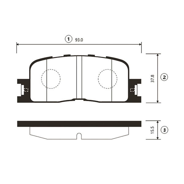 GK1057 CTR Комплект тормозных колодок, дисковый тормоз (фото 1)