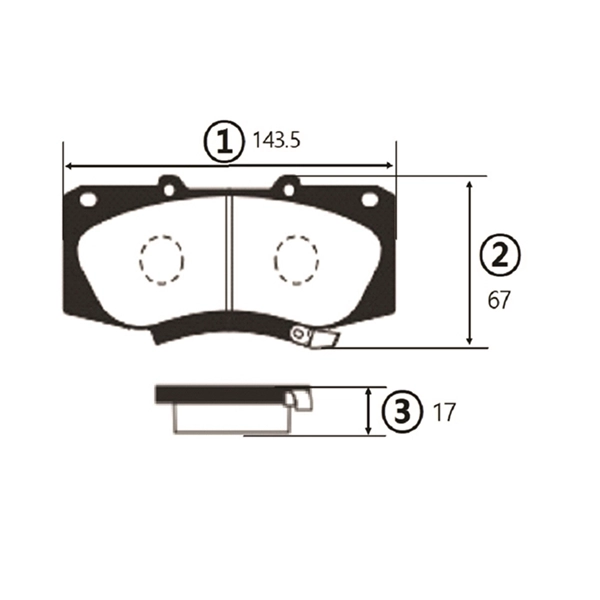 GK1191 CTR Комплект тормозных колодок, дисковый тормоз (фото 1)