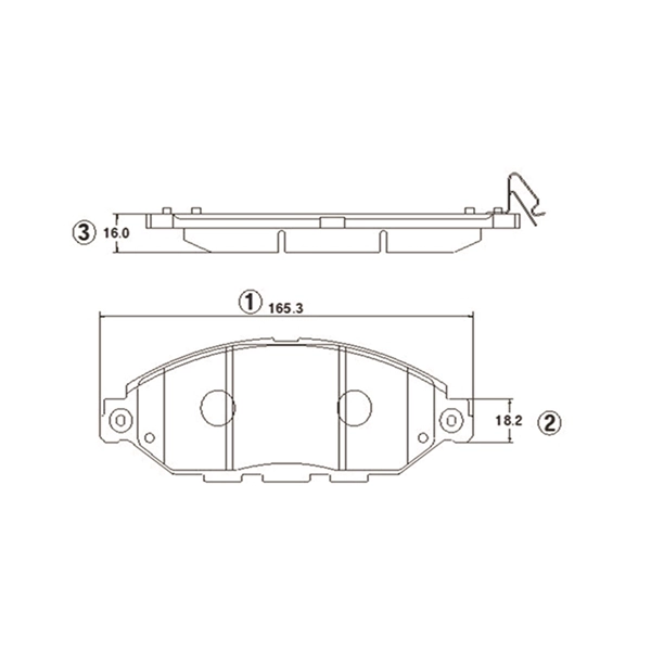 GK1421 CTR Комплект тормозных колодок, дисковый тормоз (фото 1)