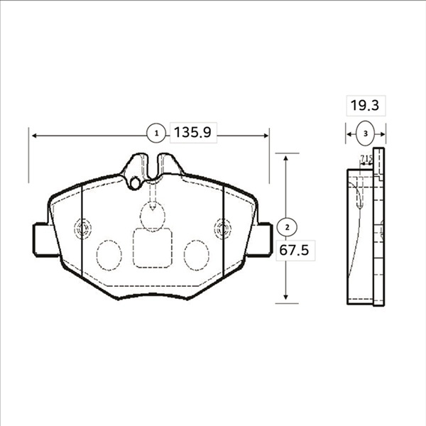 GK0077 CTR Комплект тормозных колодок, дисковый тормоз (фото 1)