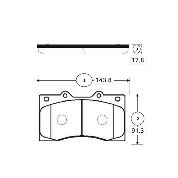 GK1357 CTR Комплект тормозных колодок, дисковый тормоз (фото 1)