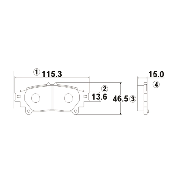GK1085 CTR Комплект тормозных колодок, дисковый тормоз (фото 1)