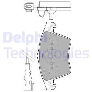 LP1913-18B1 DELPHI Комплект тормозных колодок, дисковый тормоз (фото 1)