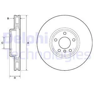 BG9155C-18B1 DELPHI Тормозной диск (фото 1)