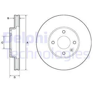 BG4671C-18B1 DELPHI Тормозной диск (фото 1)
