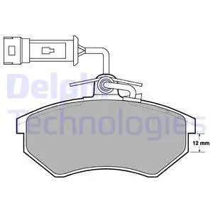 LP901-18B1 DELPHI Комплект тормозных колодок, дисковый тормоз (фото 1)