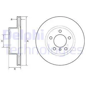 BG4645C-18B1 DELPHI Тормозной диск (фото 1)