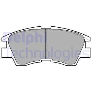 LP633-18B1 DELPHI Комплект тормозных колодок, дисковый тормоз (фото 1)