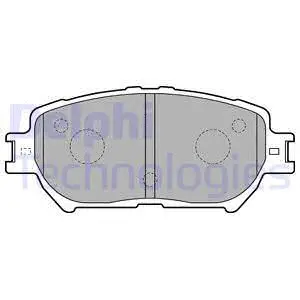 LP1738-18B1 DELPHI Комплект тормозных колодок, дисковый тормоз (фото 1)