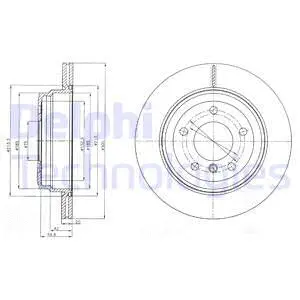 BG4243C-19B1 DELPHI Тормозной диск (фото 1)
