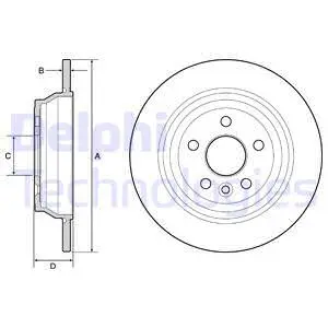 BG4656C-18B1 DELPHI Тормозной диск (фото 1)