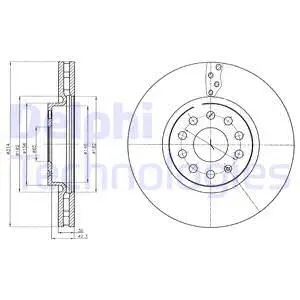 BG4330C-18B1 DELPHI Тормозной диск (фото 1)