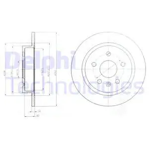 BG4188C-18B1 DELPHI Тормозной диск (фото 1)