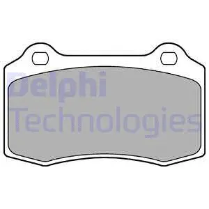 LP1700-18B1 DELPHI Комплект тормозных колодок, дисковый тормоз (фото 1)