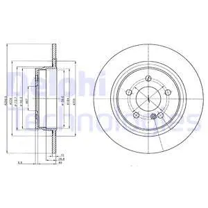 BG4153C-18B1 DELPHI Тормозной диск (фото 1)
