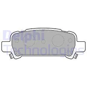 LP1509-18B1 DELPHI Комплект тормозных колодок, дисковый тормоз (фото 1)
