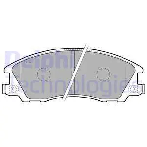 LP1853-18B1 DELPHI Комплект тормозных колодок, дисковый тормоз (фото 1)