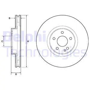 BG9174C-18B1 DELPHI Тормозной диск (фото 1)