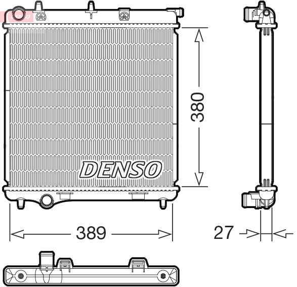 DRM21108 DENSO Радиатор, охлаждение двигателя (фото 1)