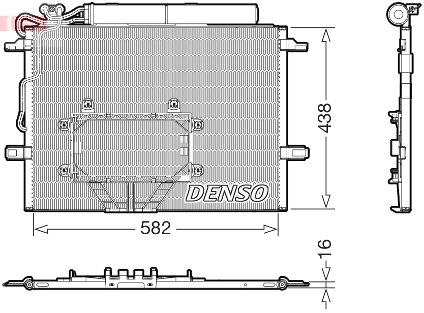 DCN17065 DENSO Конденсатор, кондиционер (фото 1)