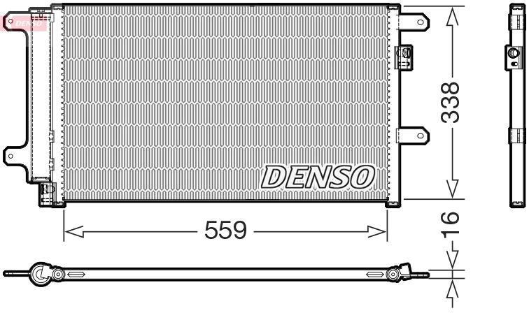 DCN12007 DENSO Конденсатор, кондиционер (фото 1)