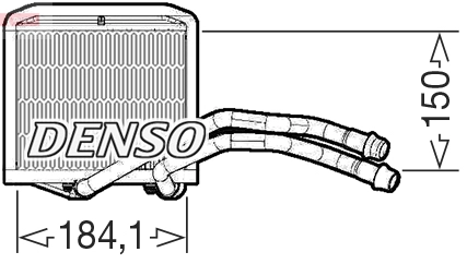 DRR09102 DENSO Теплообменник, отопление салона (фото 1)