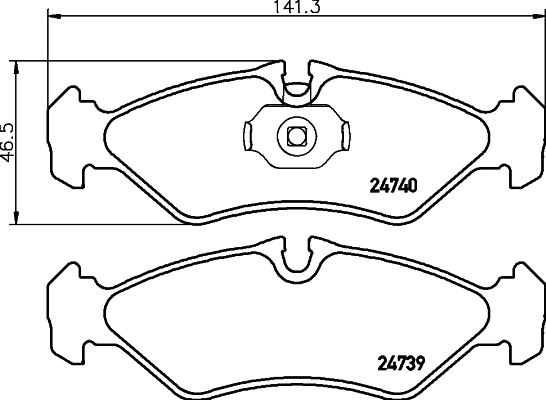 CVP071 DON Комплект тормозных колодок, дисковый тормоз (фото 3)