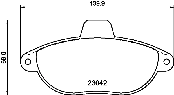 PCP1317 DON Комплект тормозных колодок, дисковый тормоз (фото 2)