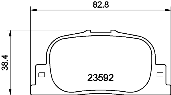 PCP1936 DON Комплект тормозных колодок, дисковый тормоз (фото 1)