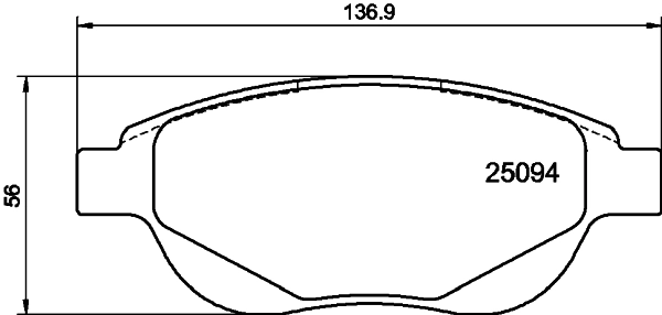 PCP2137 DON Комплект тормозных колодок, дисковый тормоз (фото 1)
