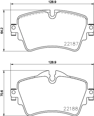 PCP1882 DON Комплект тормозных колодок, дисковый тормоз (фото 1)