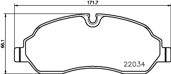 PCP1870 DON Комплект тормозных колодок, дисковый тормоз (фото 1)
