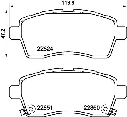 PCP2228 DON Комплект тормозных колодок, дисковый тормоз (фото 1)