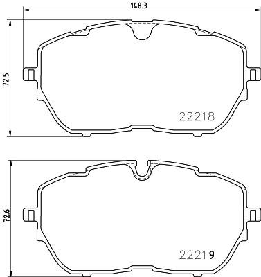 PCP1883 DON Комплект тормозных колодок, дисковый тормоз (фото 1)