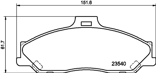 PCP1935 DON Комплект тормозных колодок, дисковый тормоз (фото 1)