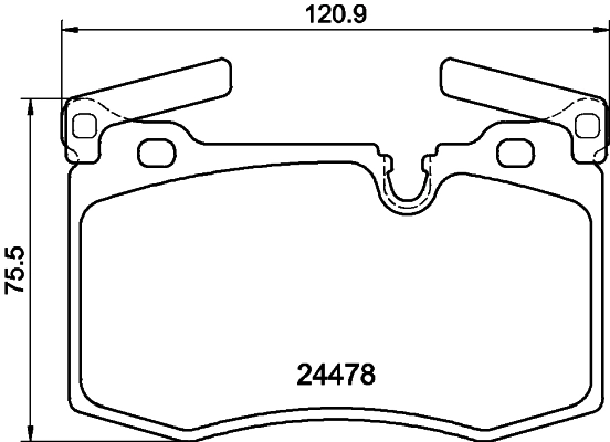 PCP2216 DON Комплект тормозных колодок, дисковый тормоз (фото 1)