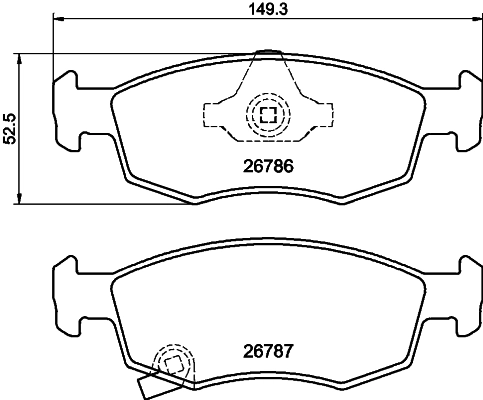 PCP2262 DON Комплект тормозных колодок, дисковый тормоз (фото 1)