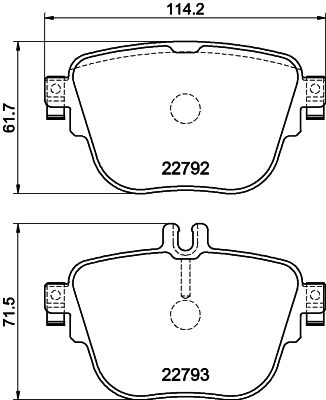 PCP1604 DON Комплект тормозных колодок, дисковый тормоз (фото 1)