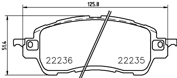 PCP1886 DON Комплект тормозных колодок, дисковый тормоз (фото 1)