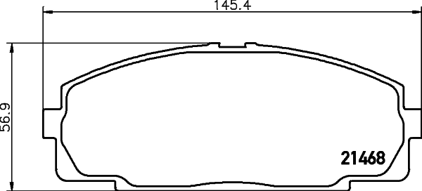 PCP1760 DON Комплект тормозных колодок, дисковый тормоз (фото 1)