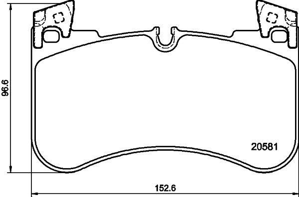 PCP1625 DON Комплект тормозных колодок, дисковый тормоз (фото 1)