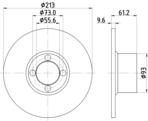 PCD18162 DON Тормозной диск (фото 1)